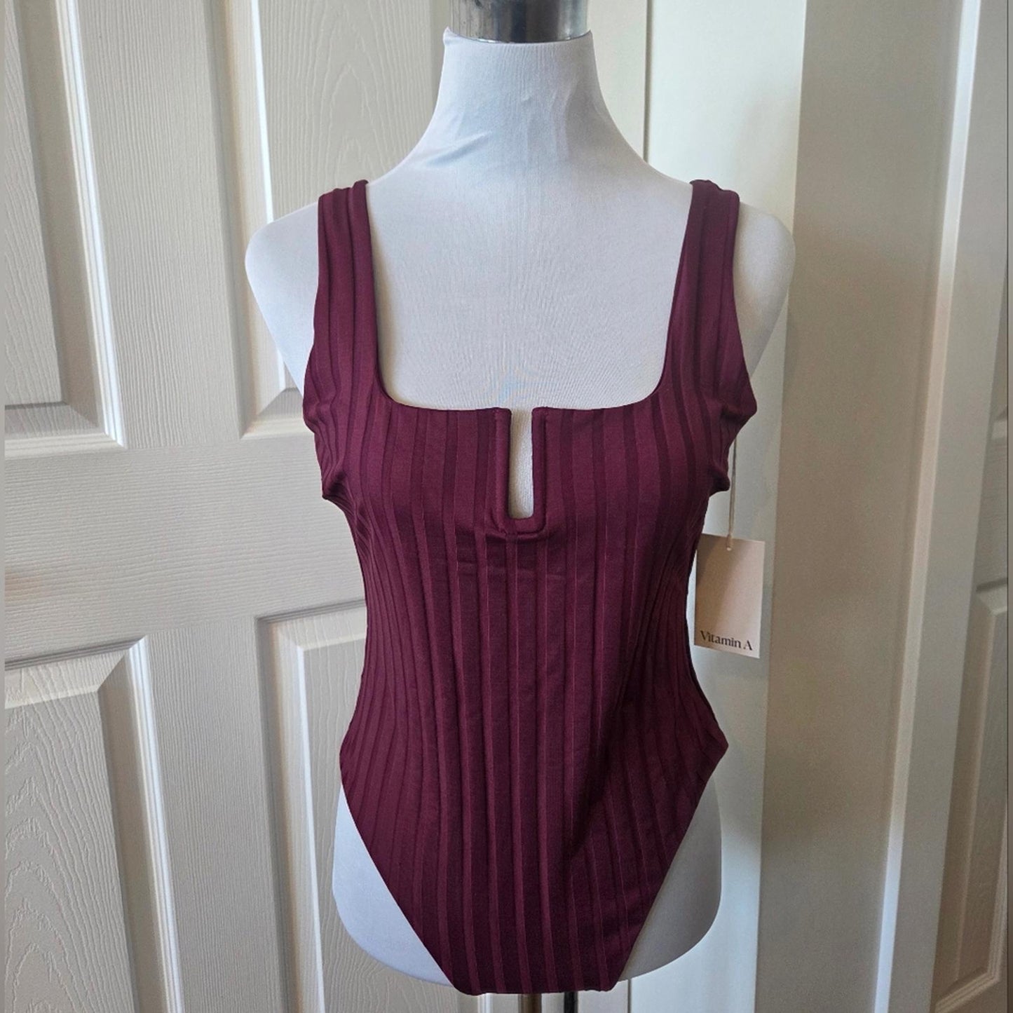 Vitamin A Ursula One Piece Super Rib Sangria