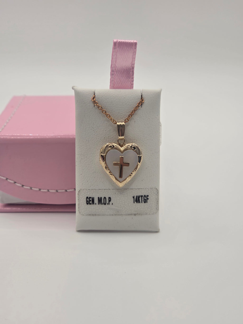 Kiddie Kraft Mother of Pearl Heart Locket