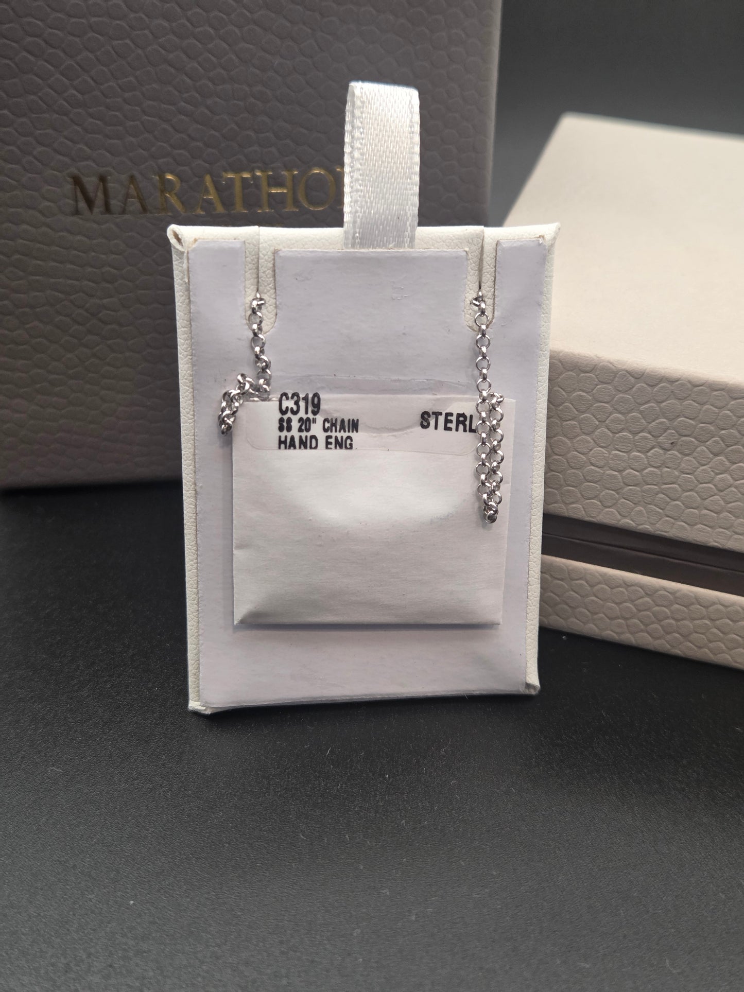 Marathon Hand Engraved Cross Necklace
