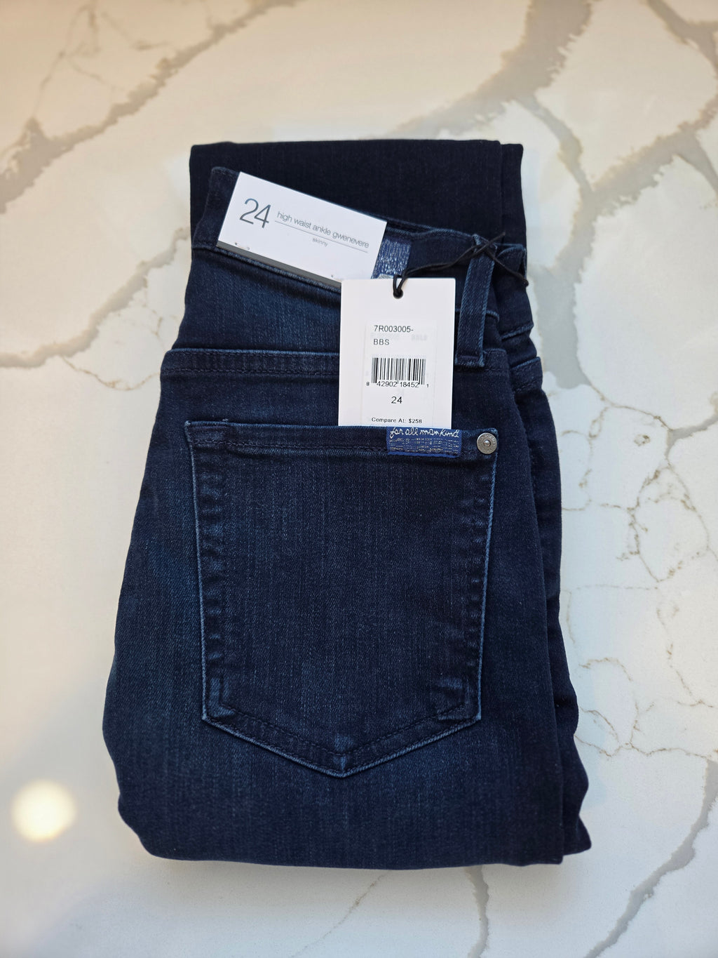 7 For All Mankind High Waist Ankle Gwenevere Skinny Jean