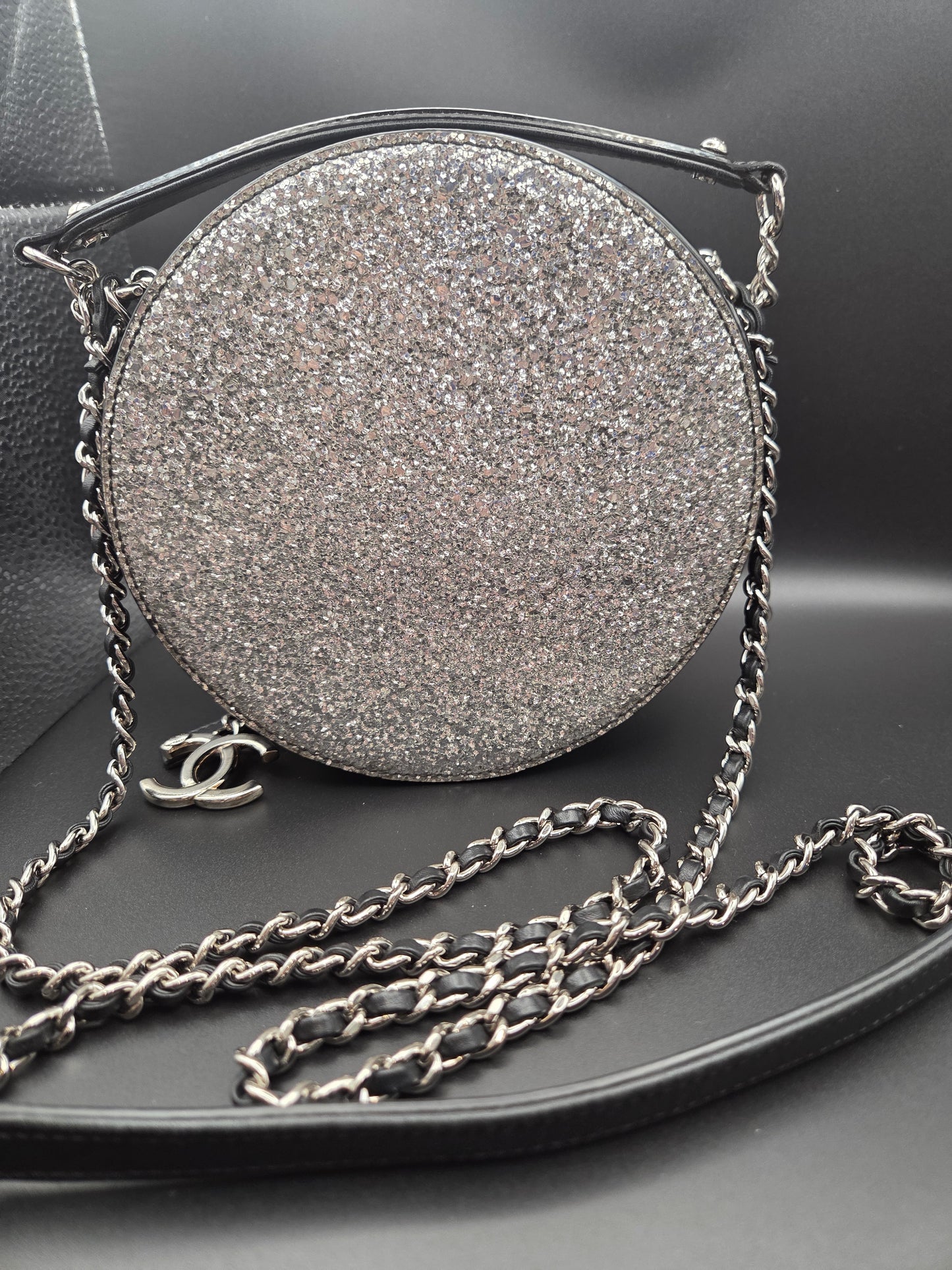 Chanel - Evening On The Moon Round Glitter Bag