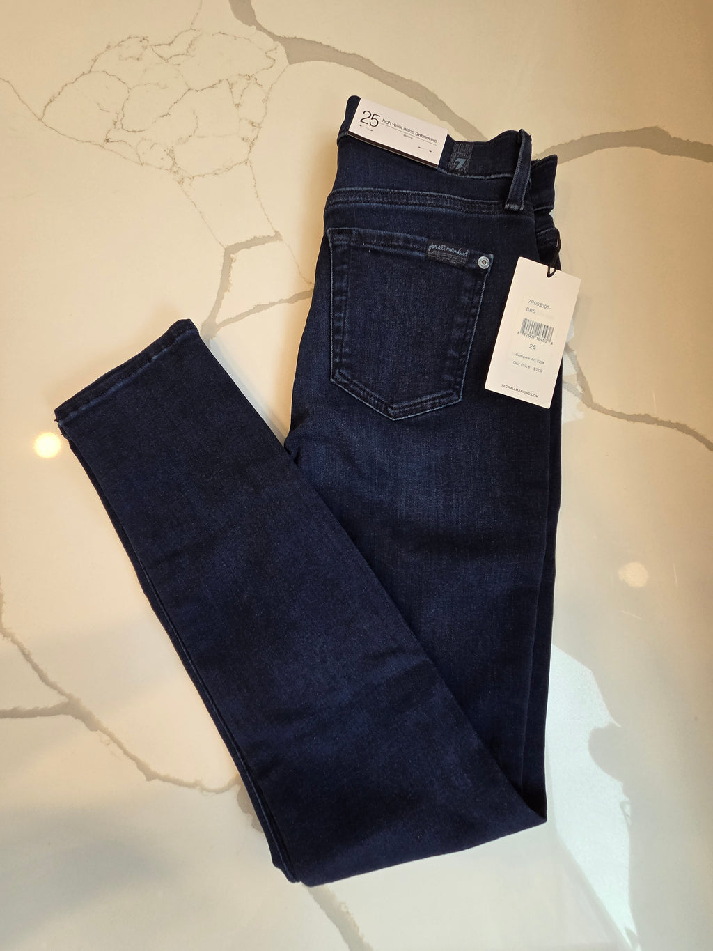 7 For All Mankind High Waist Ankle Gwenevere Skinny Jean