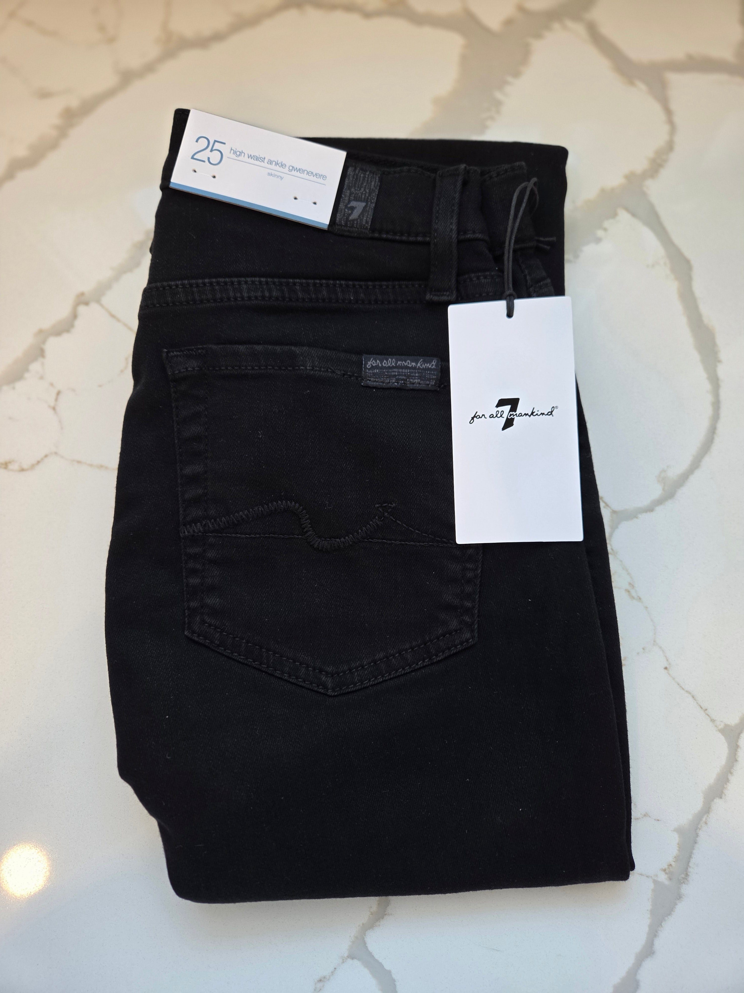 7 For All Mankind High Waist Ankle Gwenevere Skinny Jean