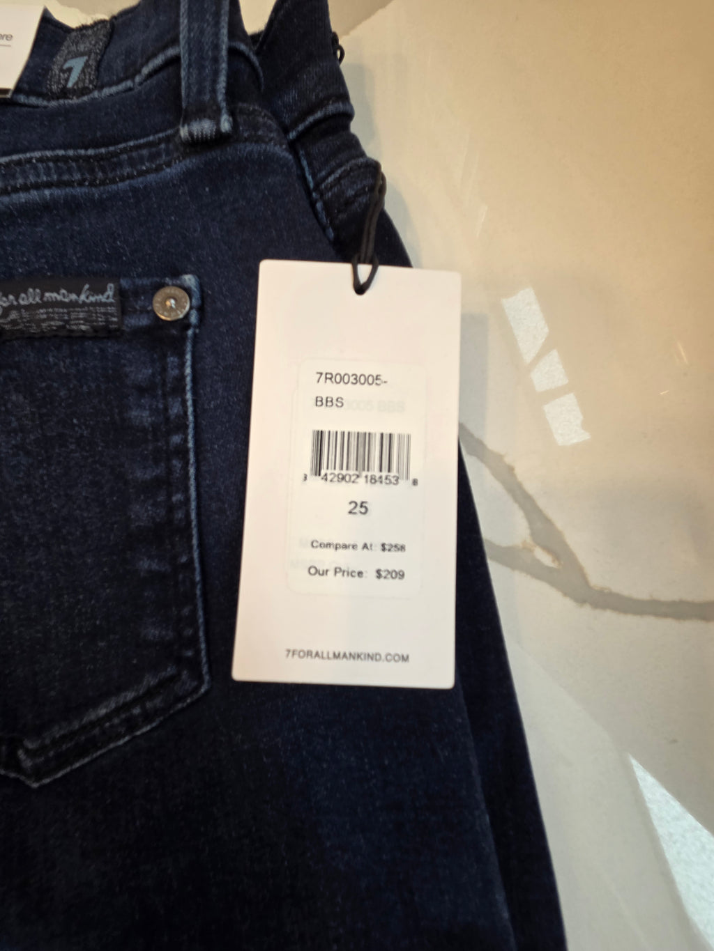 7 For All Mankind High Waist Ankle Gwenevere Skinny Jean