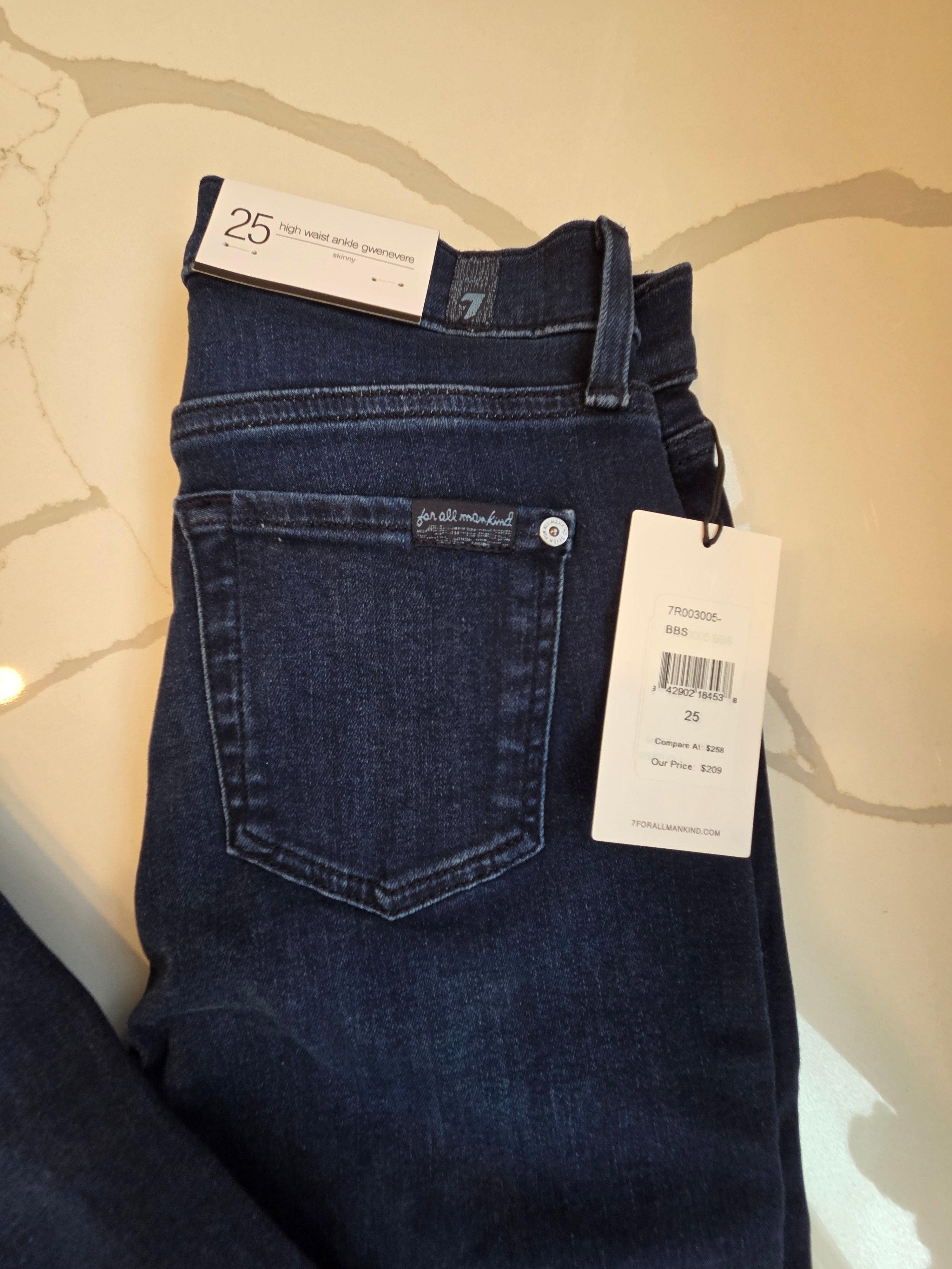 7 For All Mankind High Waist Ankle Gwenevere Skinny Jean