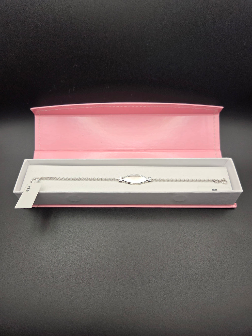 Bracelet d'identification gravable Kiddie Kraft en argent sterling