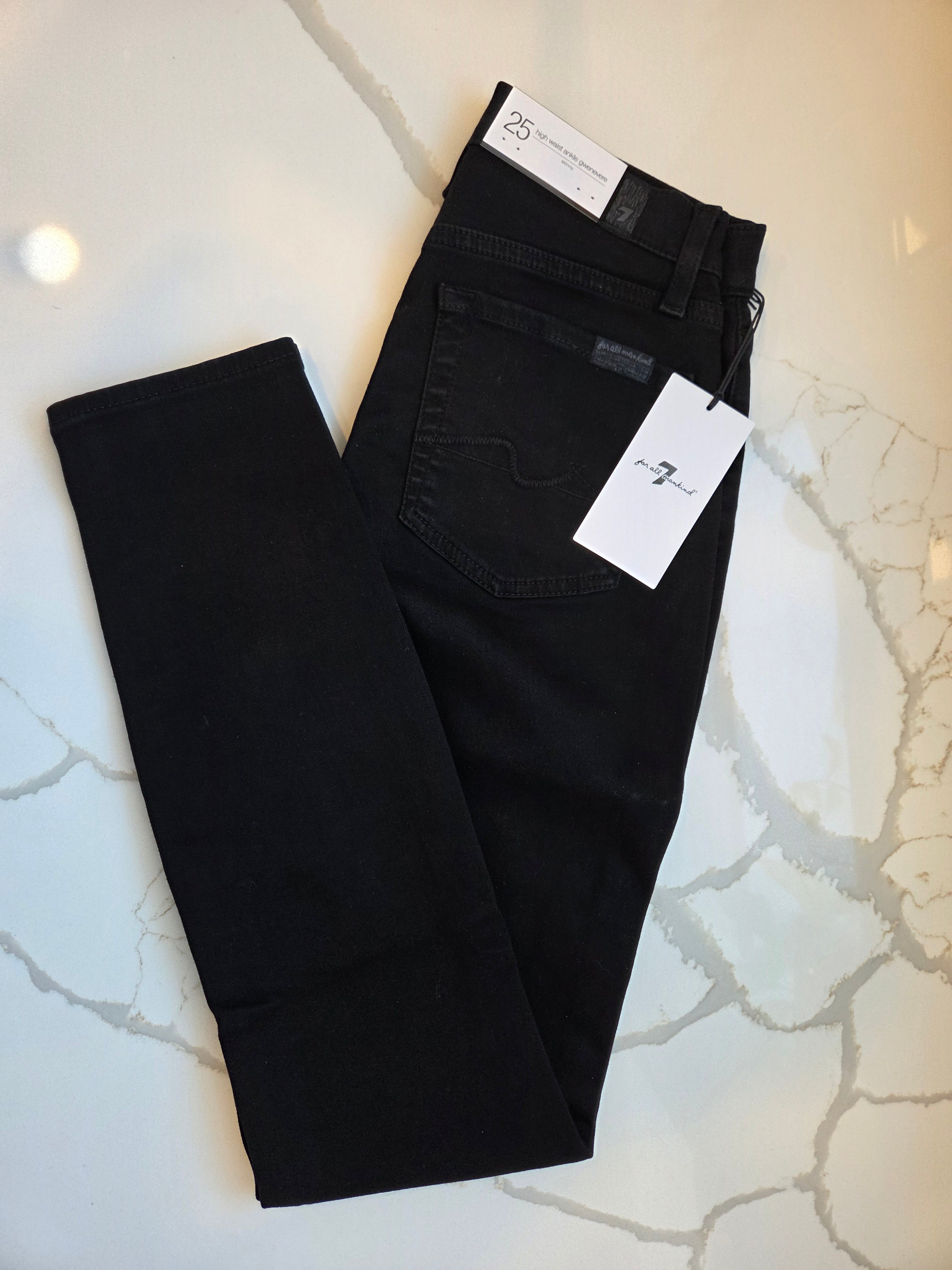7 For All Mankind High Waist Ankle Gwenevere Skinny Jean