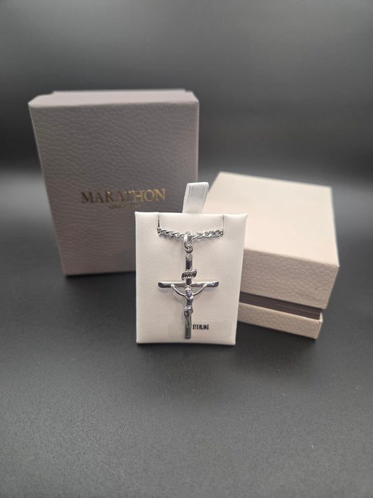 Marathon Crucifix Cross Necklace