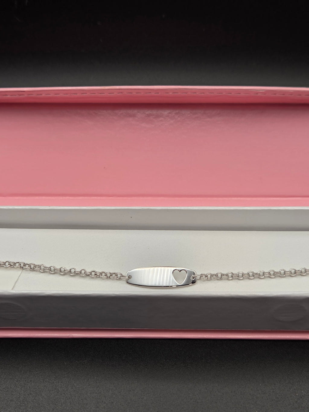 Kiddie Kraft Bracelet d'identification gravable en argent sterling