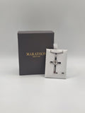 Marathon Hand Engraved Sterling Cross