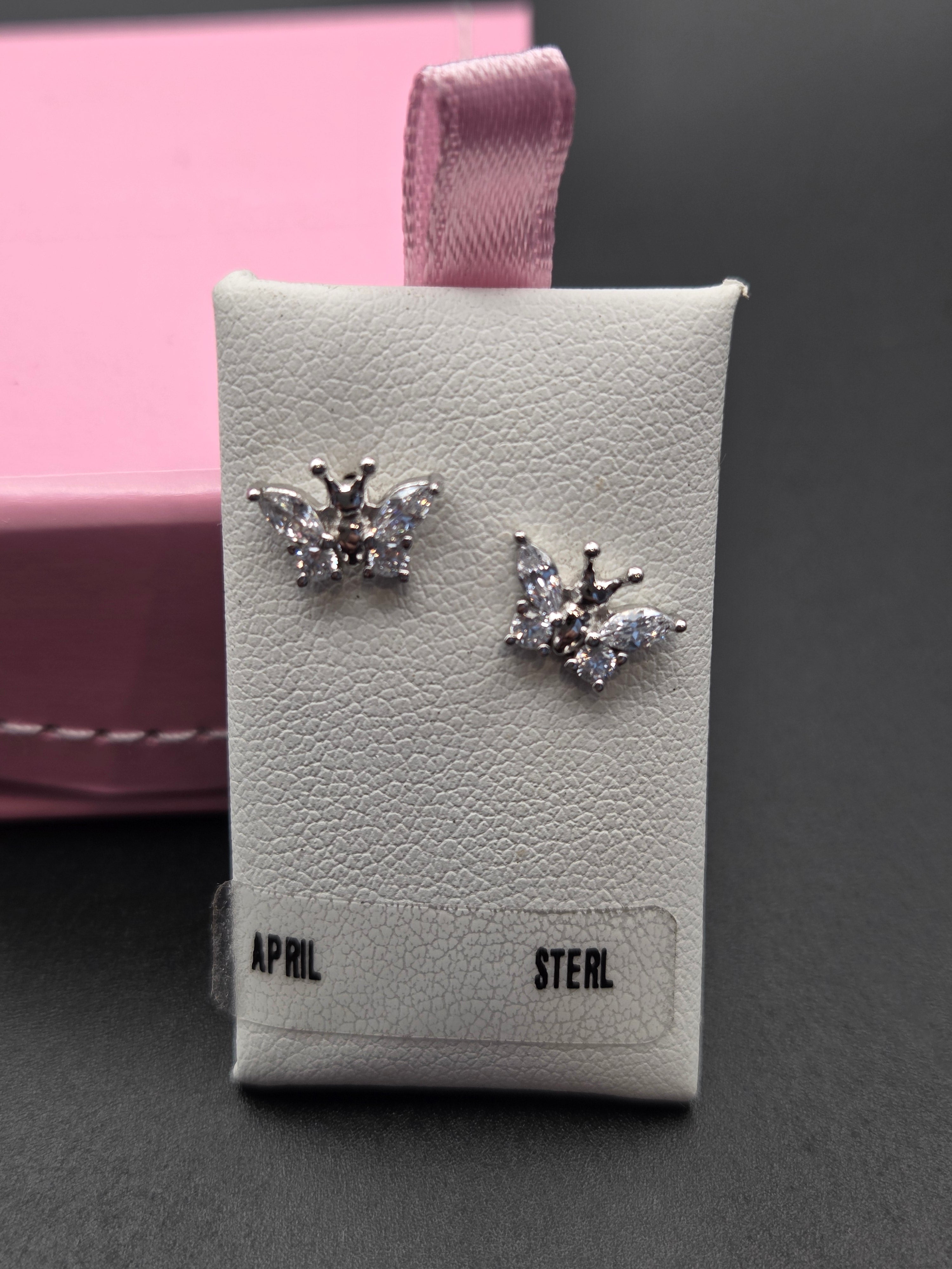 Kiddie Kraft Baby Butterfly Earrings